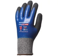 EUROTECHNIQUE EUROCUT 5 VÁGÁSBIZTOS MÁROTT NITRIL KESZTYŰ