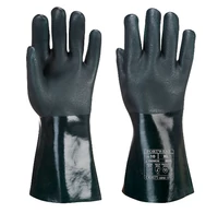 Portwest Duplán mártott PVC védőkesztyű 35cm