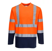 Portwest Kéttónusú, hosszú ujjú Cotton Comfort póló Portwest Kéttónusú, hosszú ujjú Cotton Comfort póló