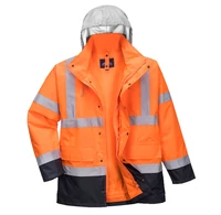 Portwest Hi Vis 4 az 1 ben Contrast Traffic kabát
