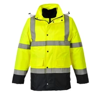 Portwest Hi-Vis 4 az 1-ben Contrast Traffic kabát