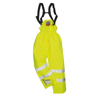Portwest Bizflame Rain bélelt  Hi Vis antisztatikus FR nadrág