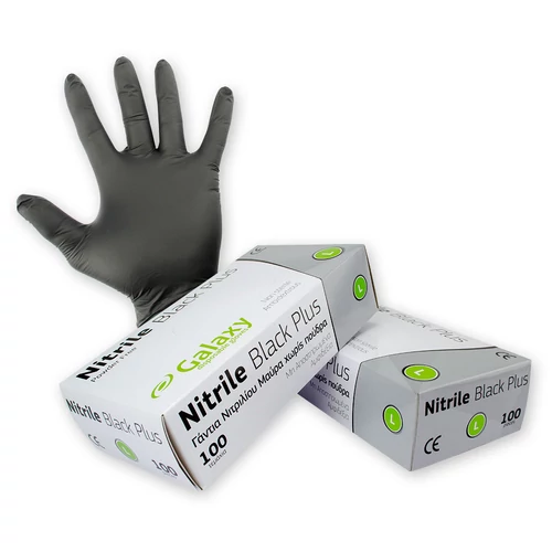 GALAXY NITRILE BLACK PLUS egyszerhasználatos kesztyű