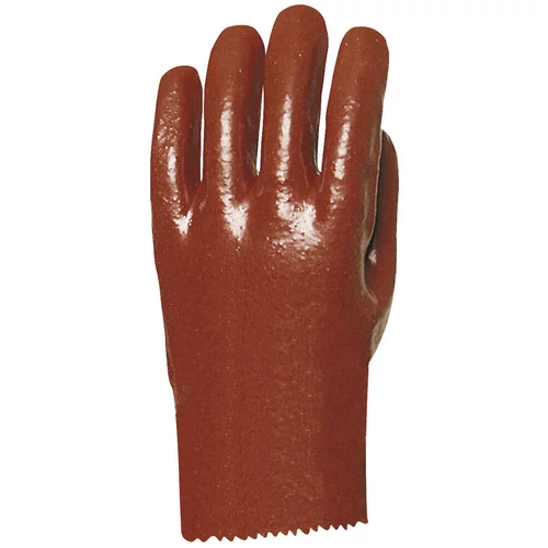 EP MÁRTOTT PVC KESZTYŰ, BORDÓ, SAV/LÚG/OLAJÁLLÓ, 27CM ES