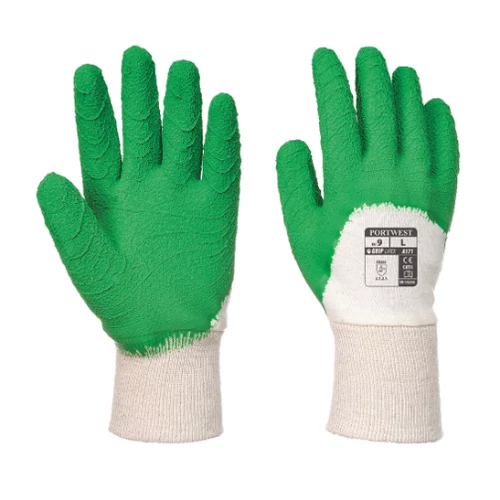 Portwest Latex mártott kesztyű nyitott kézháttal