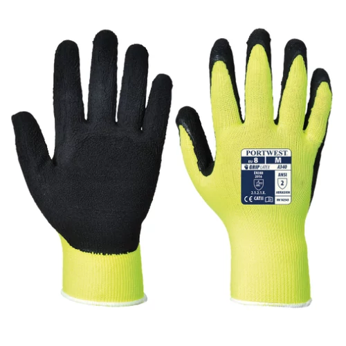Portwest Hi Vis Grip védőkesztyű   Latex