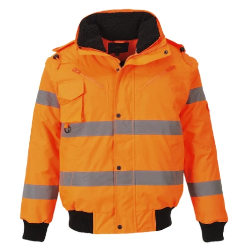 Portwest Hi Vis 3 az 1 ben bomber kabát