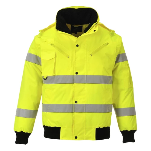 Portwest Hi Vis 3 az 1 ben bomber kabát