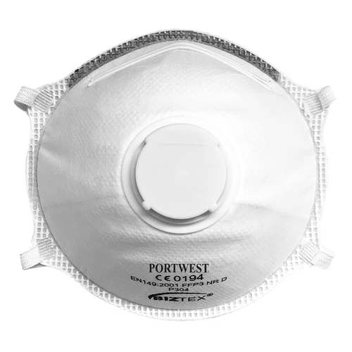 Portwest FFP3 szelepes Dolomite Light Cup légzésvédő maszk (10 darab/csomag)