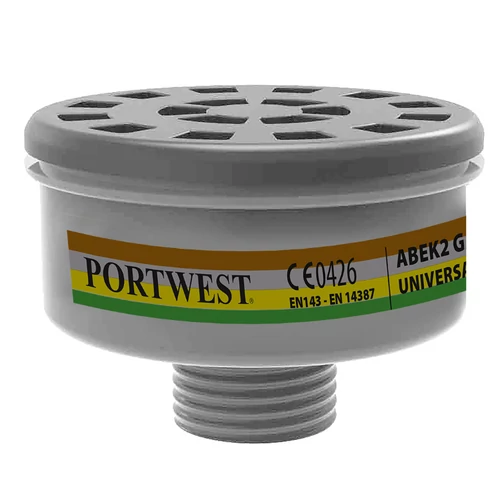 Portwest ABEK2 gáz szűrő   univerzális csatlakozás (4 darab/csomag)