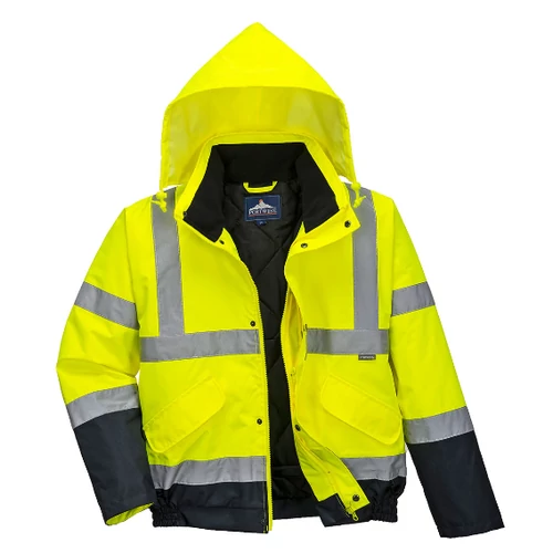 Portwest Hi Vis kéttónusú bomber kabát