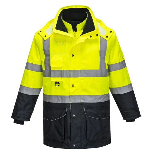 Portwest Hi Vis 7 az 1 ben kontraszt Traffic kabát