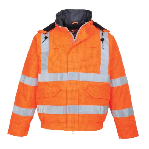 Portwest Bizflame Rain Hi Vis Antistatic FR bomber kabát