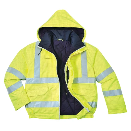 Portwest Bizflame Rain Hi Vis Antistatic FR bomber kabát