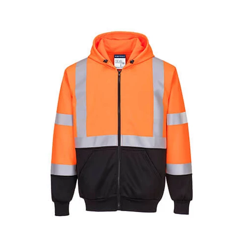 Portwest Hi Vis kéttónusú kapucnis pulóver